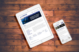 Cadence Aerospace responsive web design on ipad and iphone by advertising agency in Philadelphia