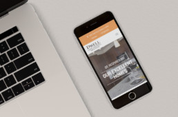 Dwell Nona Place web design responsive on phone by advertising agency in Philadelphia