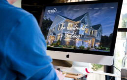 Judd Builders website redesign on desktop computer by advertising agency in Philadelphia