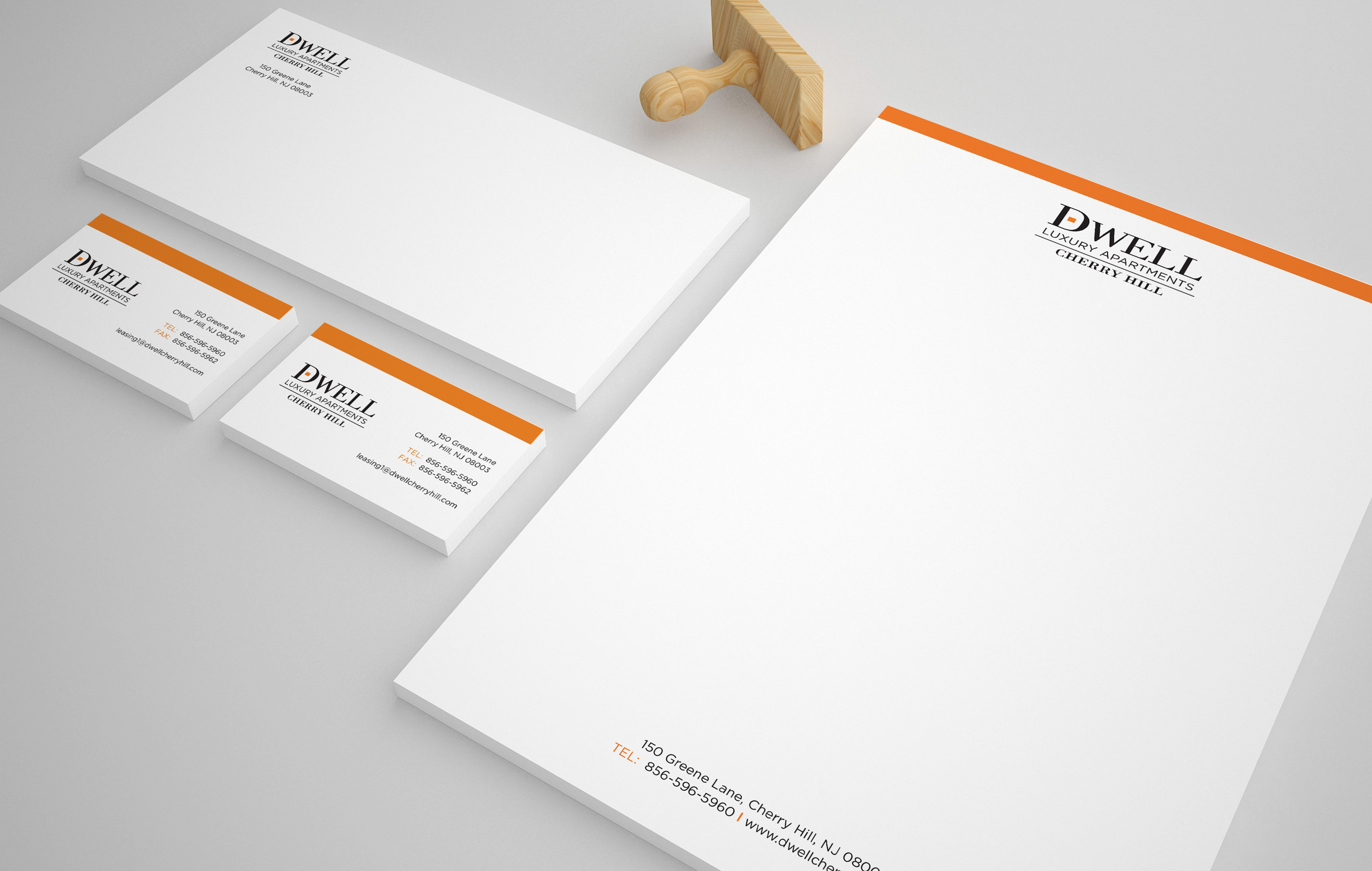 Dwell Cherry Hill Stationery design by advertising agency in Philadelphia