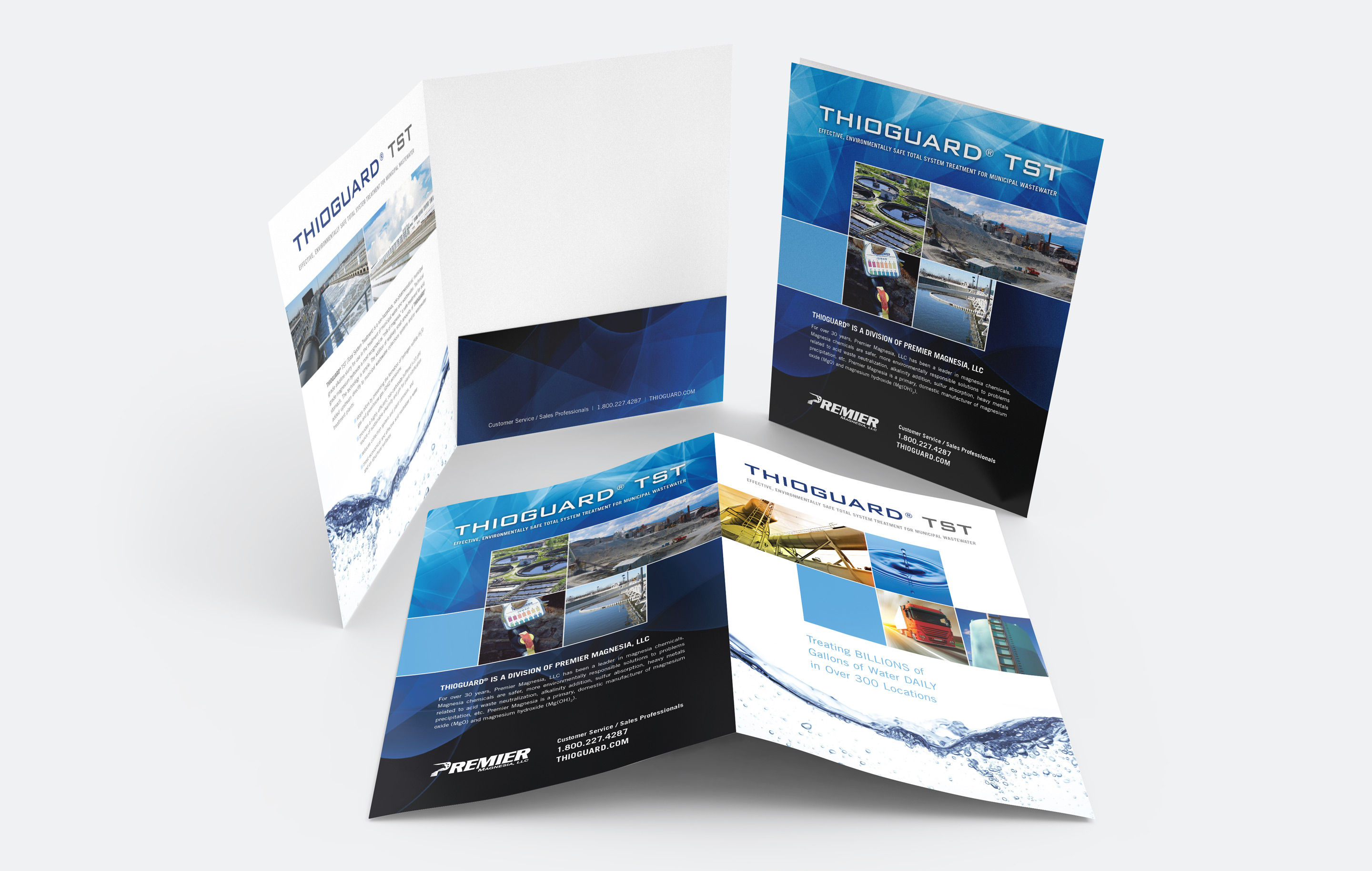 Thioguard TST brochure folder design by advertising agency in Philadelphia